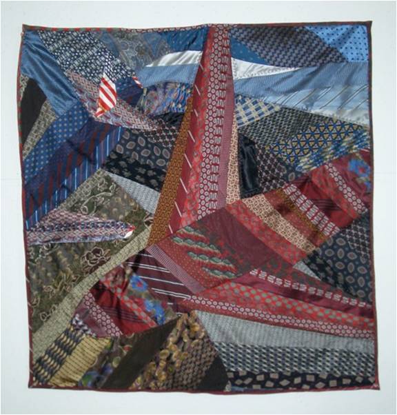 Quilt Inspiration Memories in silk the tie quilts of Louise Silk