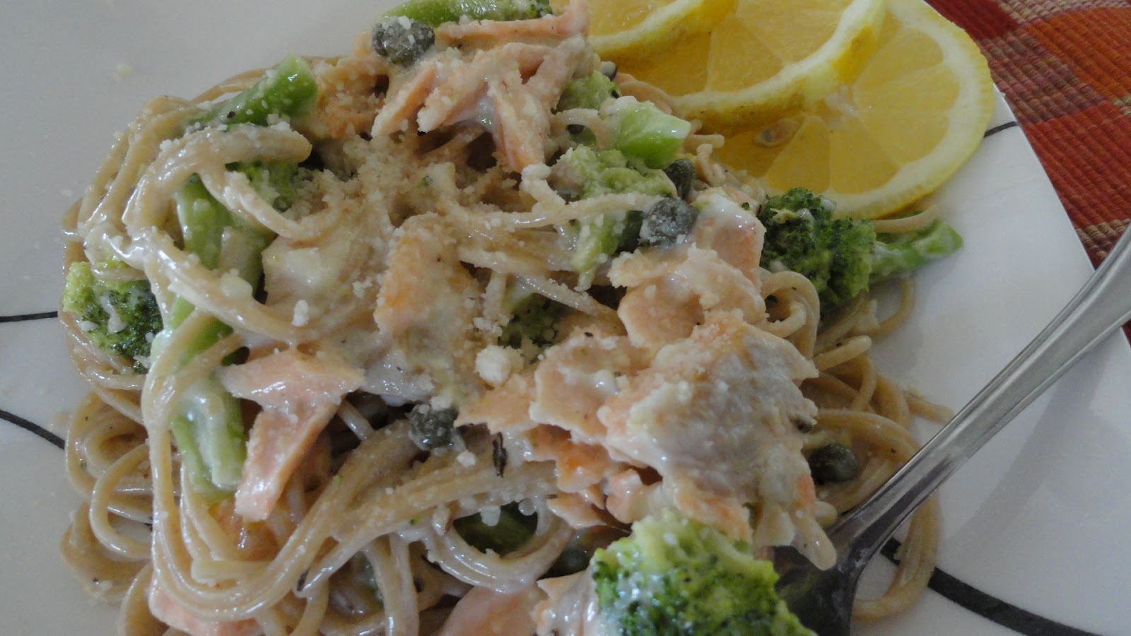 The OnCall Cook Creamy Salmon Linguine