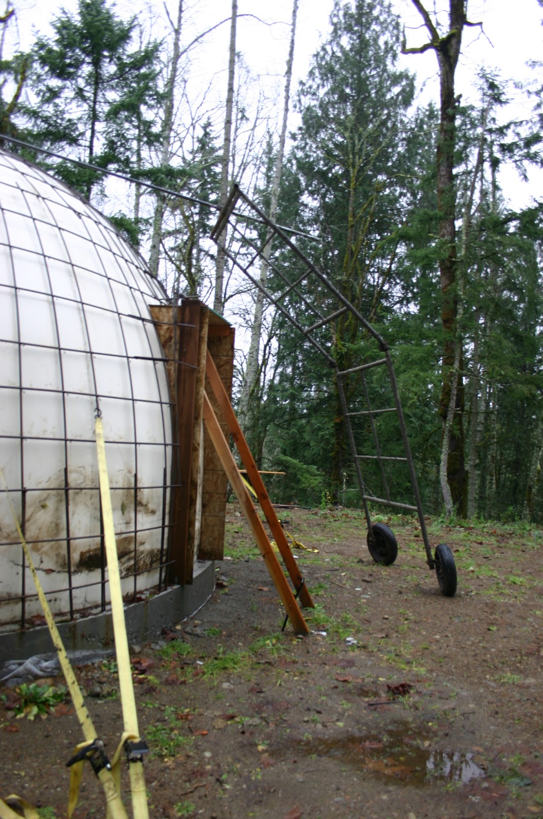 Building my Hobbit Dome rebar