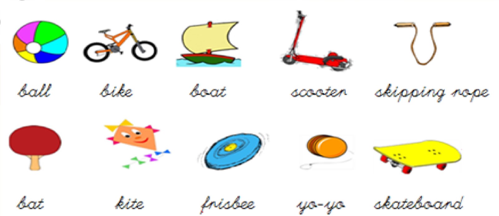 Worksheet Kindergarten Vocabulary kindergarten at home toy vocabulary vocabulary