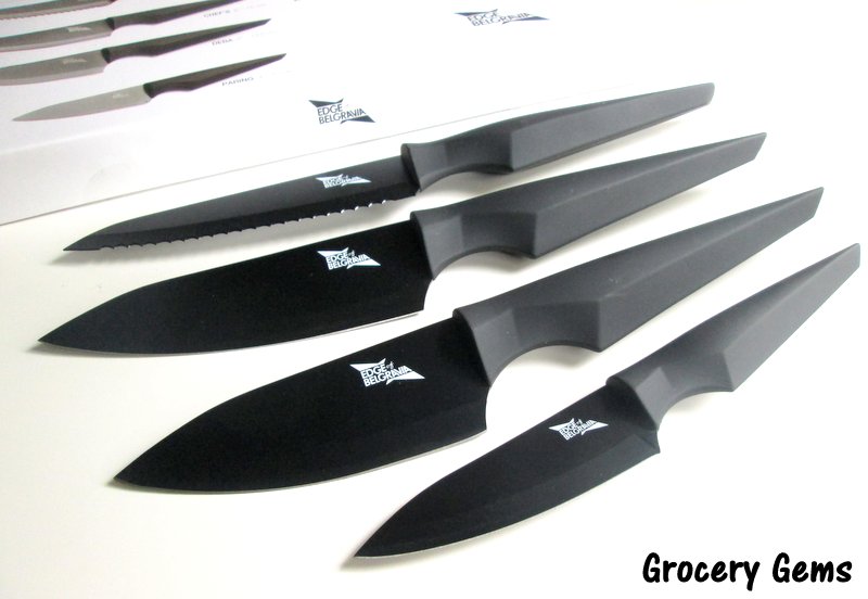 Grocery Gems Edge of Belgravia Black Diamond Knife Block & Precision