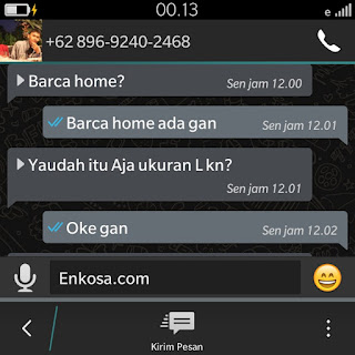 Konfirmasi pesanan jersey oleh enkosa sport Konfirmasi pesanan jersey oleh enkosa sport