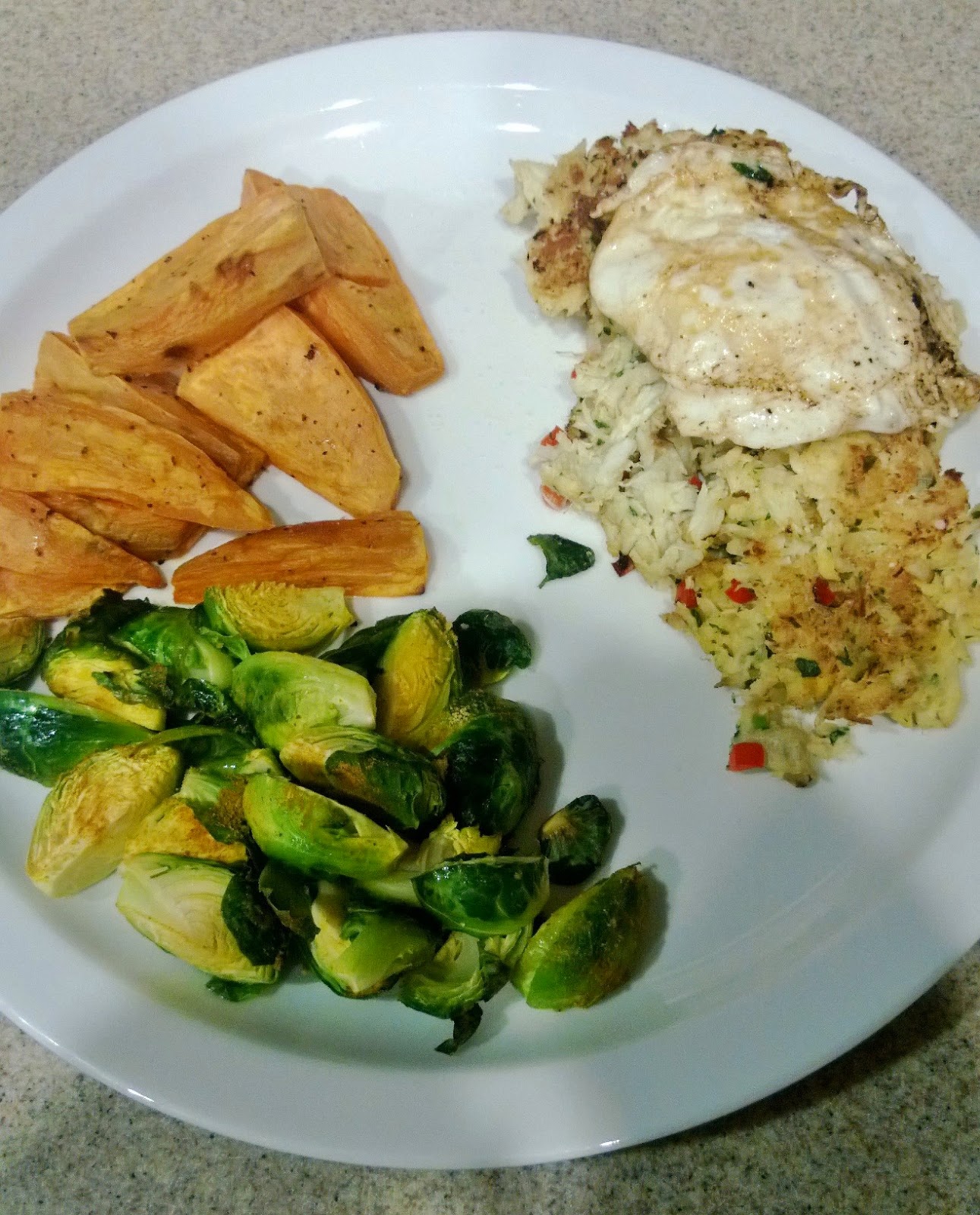 Outside the Box Adventures in a Paleo Kitchen Crab cakes topped with