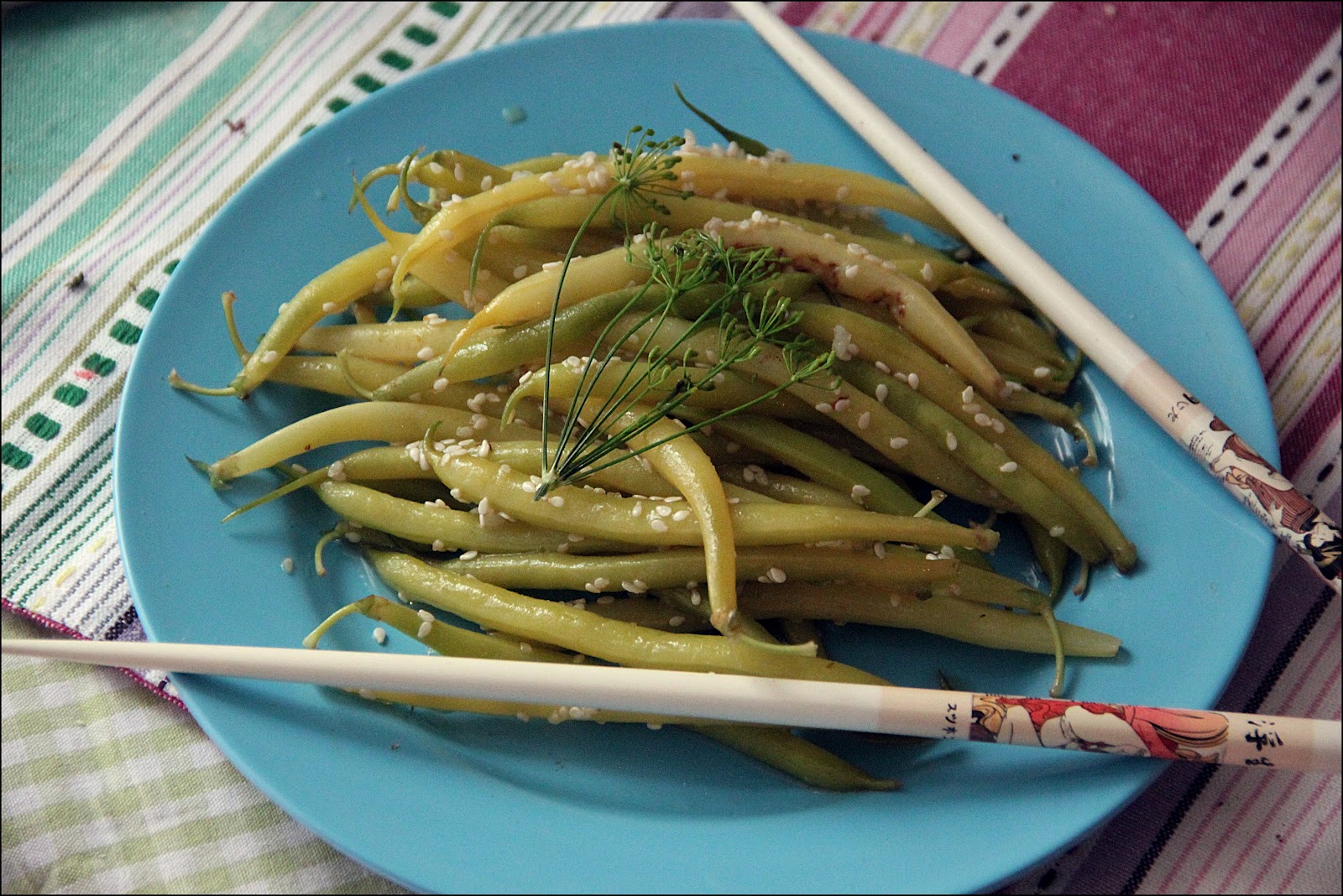 Vegan Sphere Green Beans Sesame Japanese Style