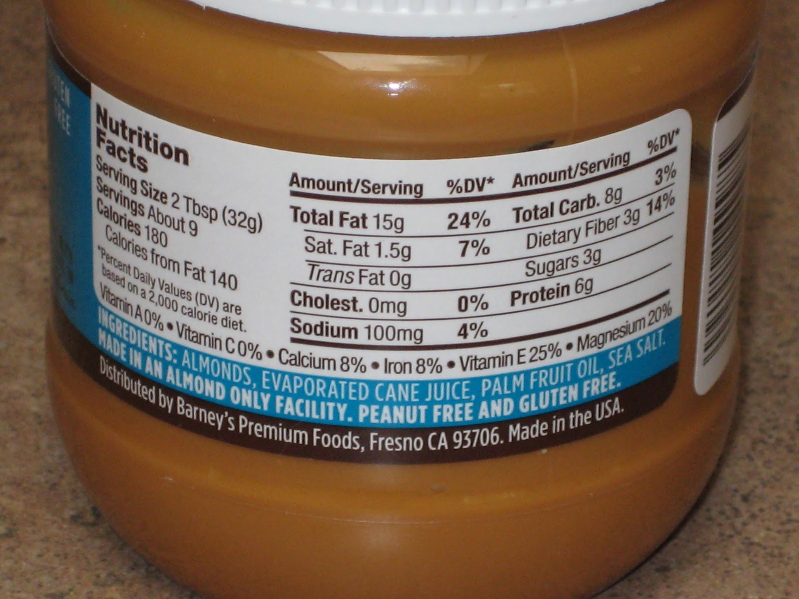 Runs for Cookies Barney Butter vs. Kettle almond butter
