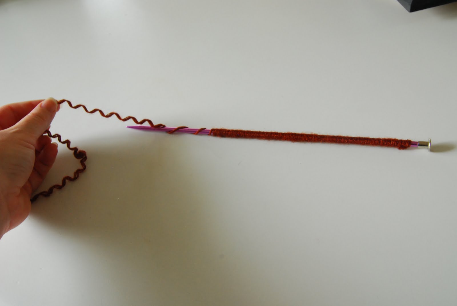 Sam the SAHM Curling Yarn Hair