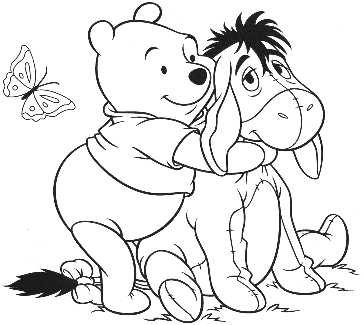10 Mewarnai Gambar Winnie The Pooh
