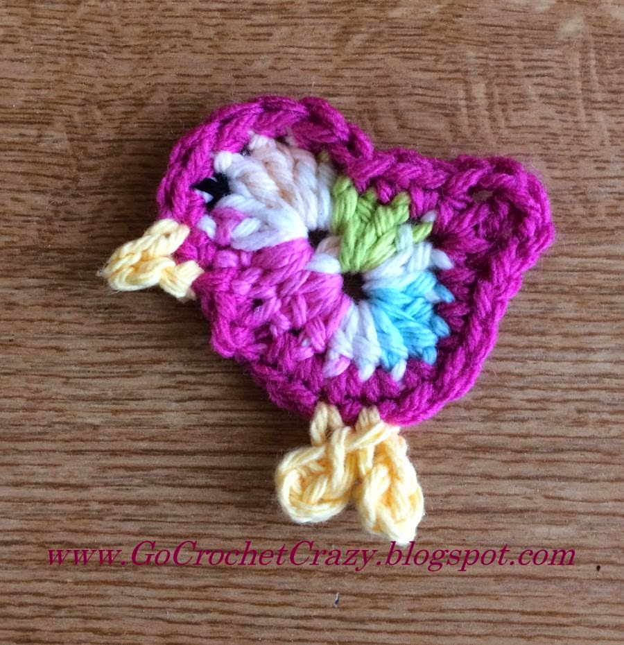 Crochet Bird Pattern by Go Crochet Crazy, free pattern available on ...