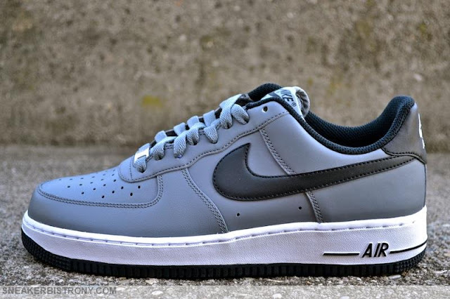 nike air force 1 grey and black
