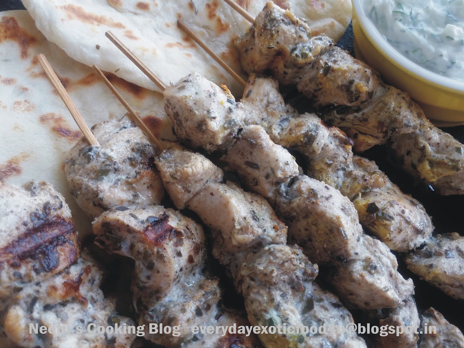 Chicken Souvlaki kebabs