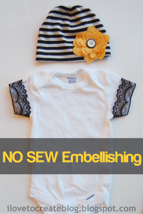 iLoveToCreate Blog No Sew Embellishing