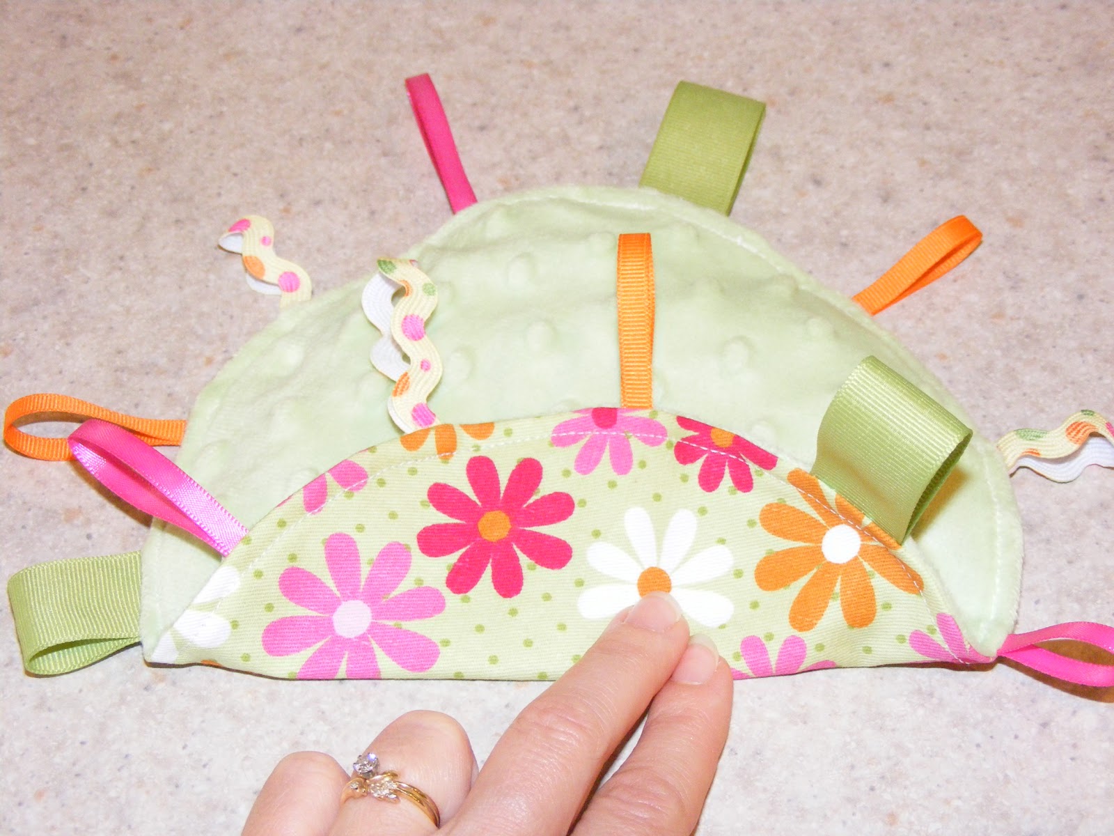 Simple Things, Sweet Life DIY Baby Crinkle/Taggie Toy Tutorial