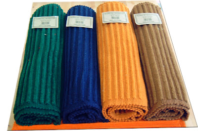 Tappeto cucina arancione blu verde 100 % cotone Tappeto cucina arancione blu verde 100 % cotone