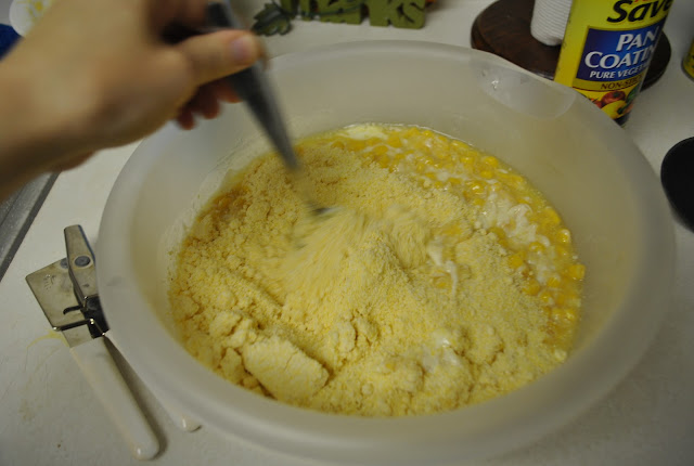 Flashback Summer:  Company's Comin- cornbread Casserole recipe