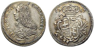 moeda com as armas de D. Manuel Pinto