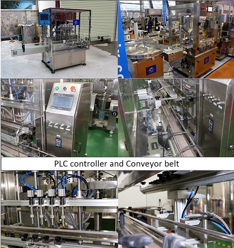 filling machine in details display olive oil edible oil bottles linear filling 8 heads liquid filler Machine de remplissage de l'huile