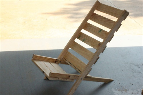 Pallet Folding Chair Plans