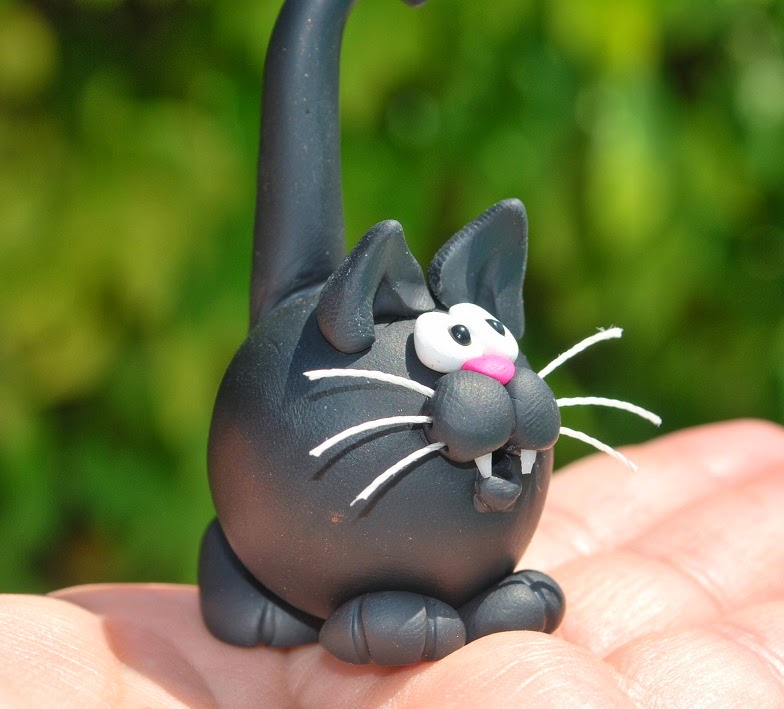 MissOwlCat Polimer Kil ve Kedi ♥