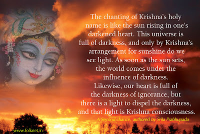 chanting krishnas holy name hare mantra krishna