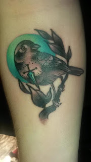 Moon and Bird Tattoo Moon Bird Tattoo
