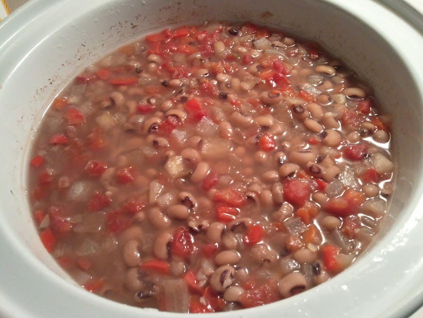 Black eyed peas recipe (with ham) Retrain Your Diet: Recipe Experiment-Slow Cooked Black Eyed Peas