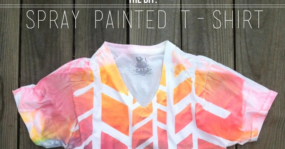 the DIY SPRAY PAINTED TSHIRT