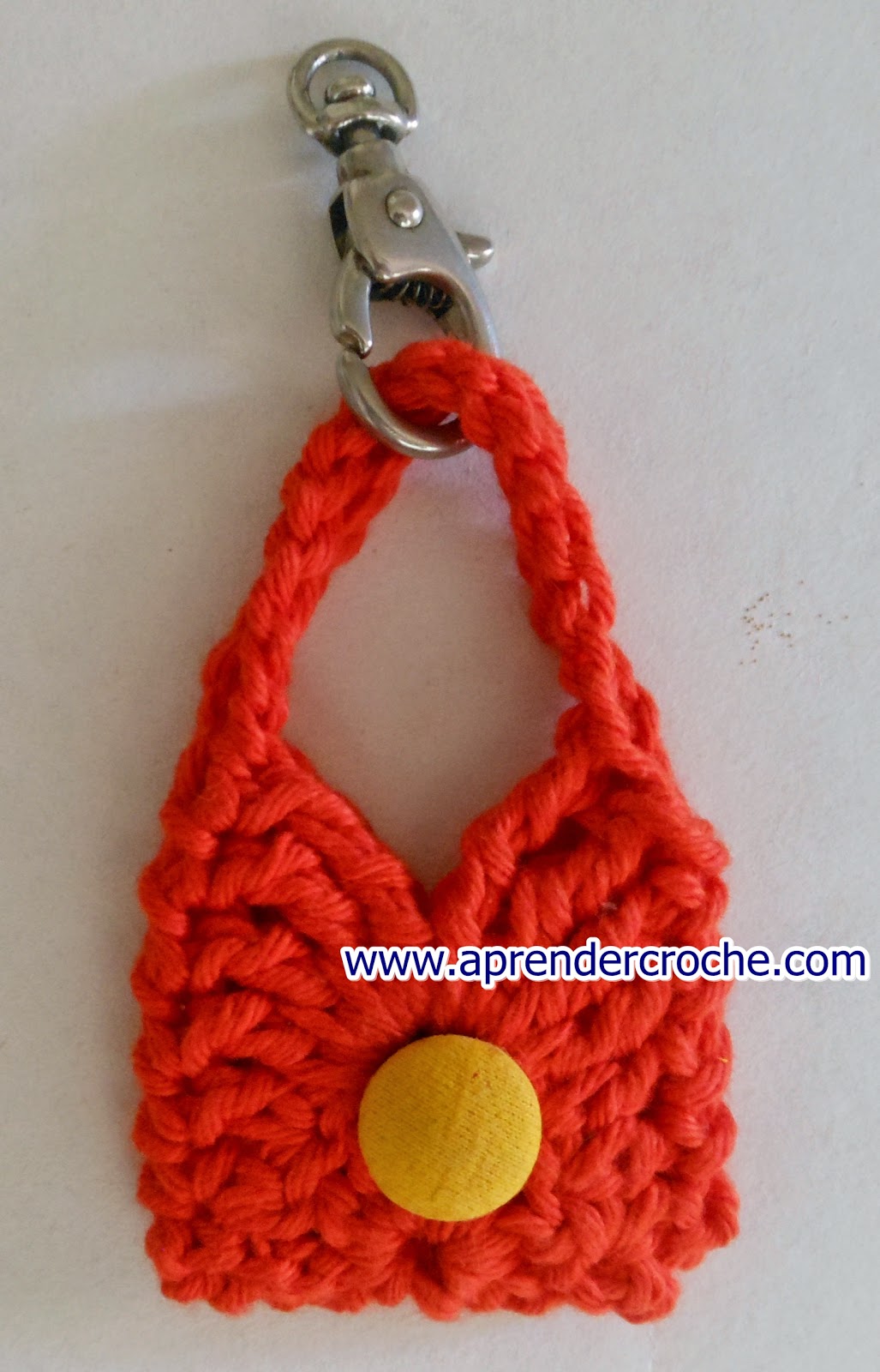 aprender croche com mini bolsas para chaveiros lembrancinhas ou decoração