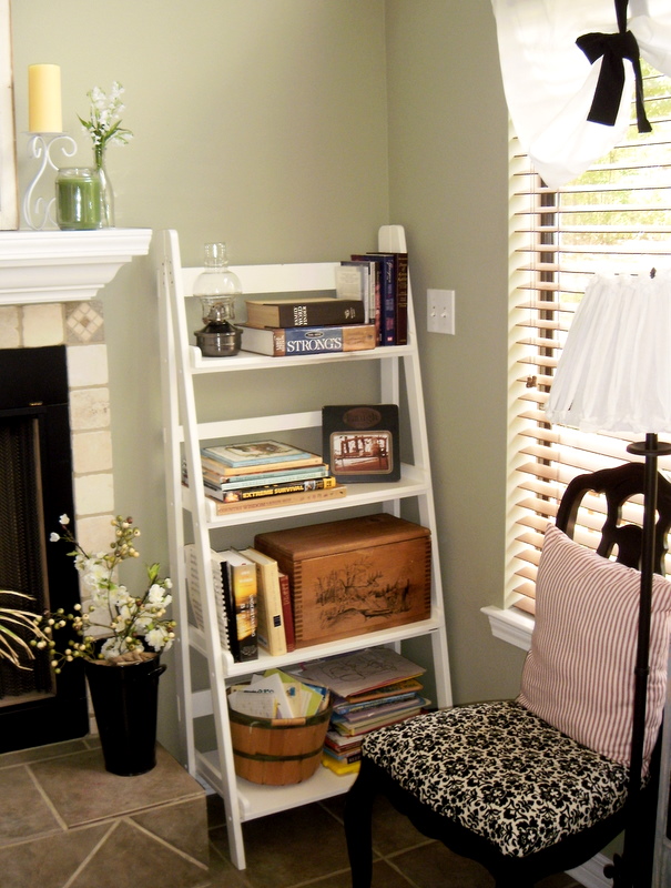 Morning by Morning Productions Bookcase redo and a quick rearrange