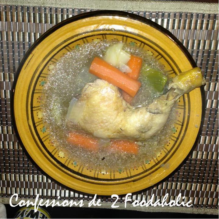Bouillon de poulet aux légumes Confessions de Foodaholic