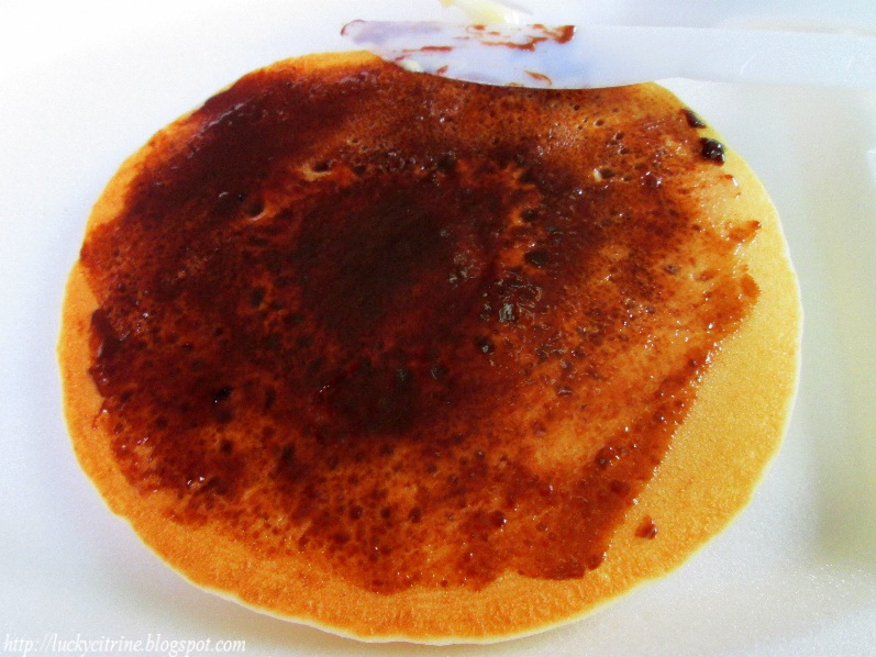 Lucky Citrine McDonald's Hotcakes with Blueberry & Chocolate Syrup