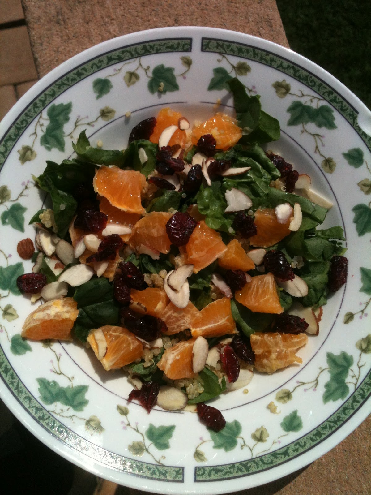 The Gluten Free Vegan Cranberry Orange Quinoa Salad