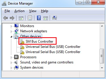 Sm bus controller driver for compaq