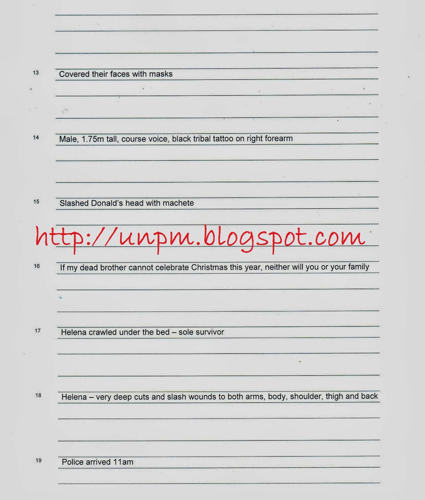 questionnaire sample for interview