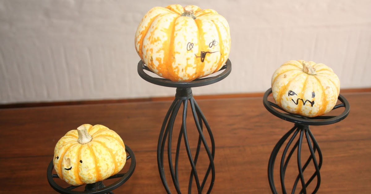 A Mom Not a Professional Nor a Perfectionist Bronze Pumpkin Candle Holders