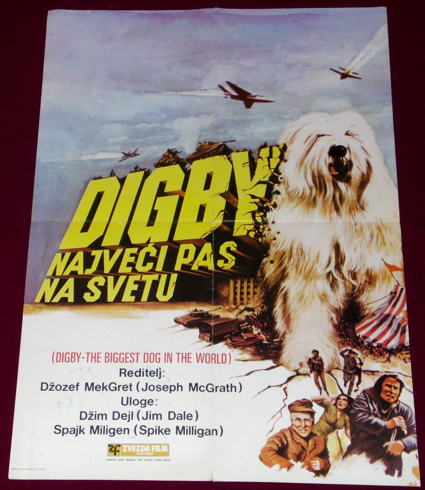 YugoRare Movie Posters Digby, the Biggest Dog in the World (1973)