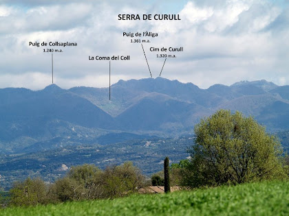 Panoràmica vers el nord des de molt a prop del mas Can Serrabou Panoràmica vers el nord des de molt a prop del mas Can Serrabou