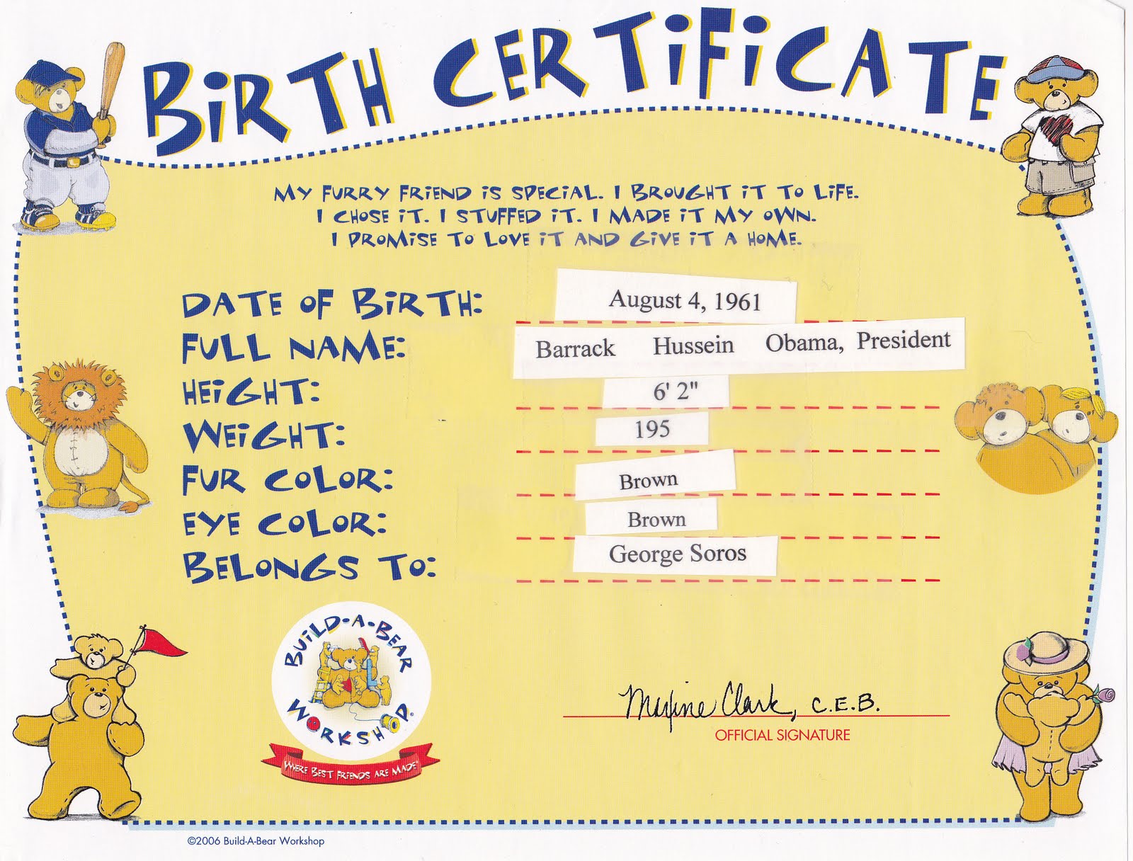 <strong>Free Printable Certificates</strong> Birth certificate template printable