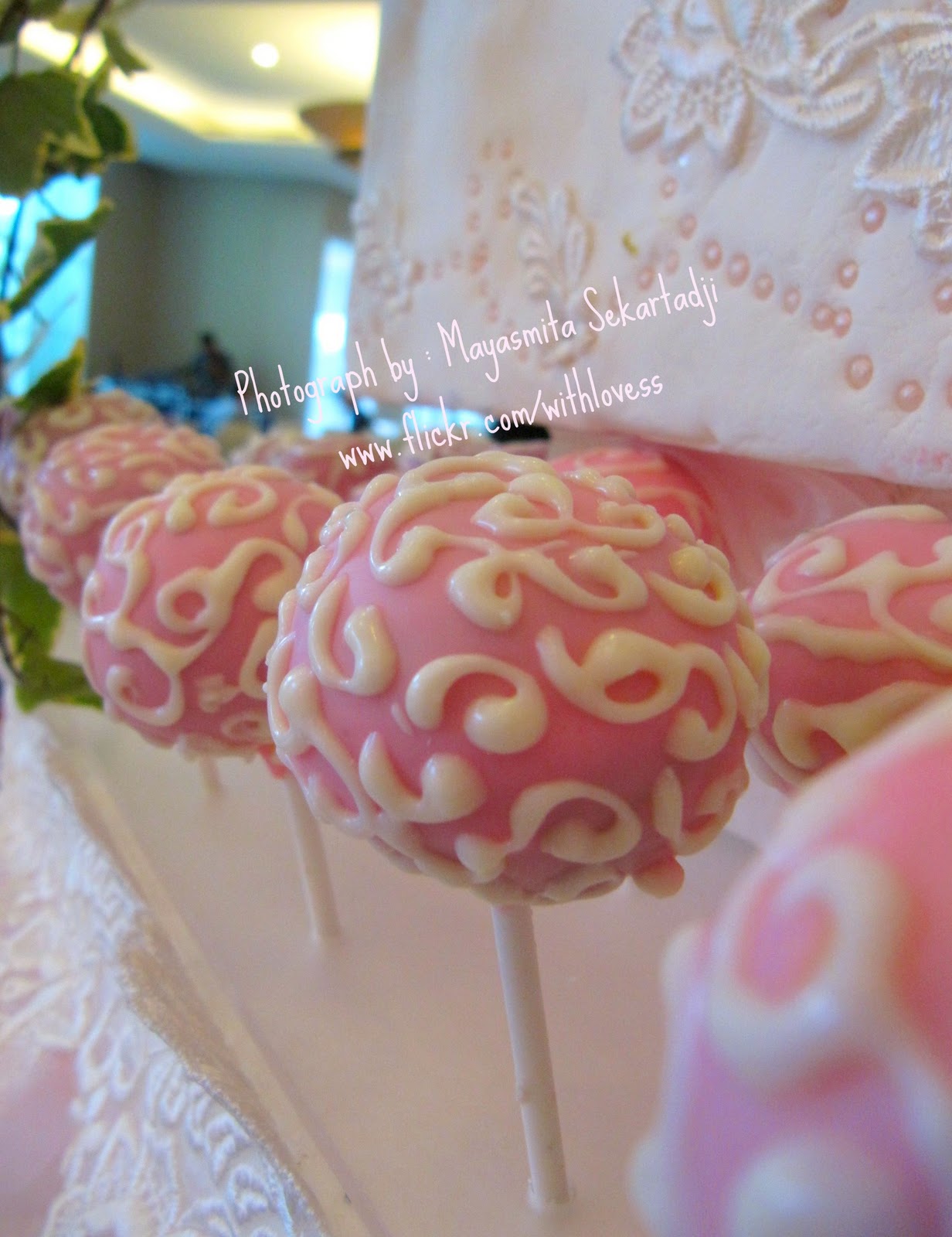 Mayasmita's Food Stories Pink Wedding Cake Pops