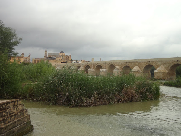 EL RÍO GUADALQUIVIR BAJO EL PUENTE ROMANO DE CÓRDOBA