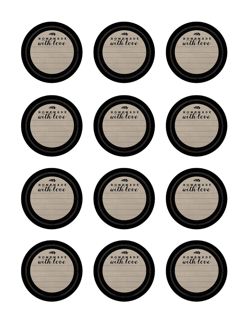 Etiquetas para Botes de Conservas - Sakura Creative Mind