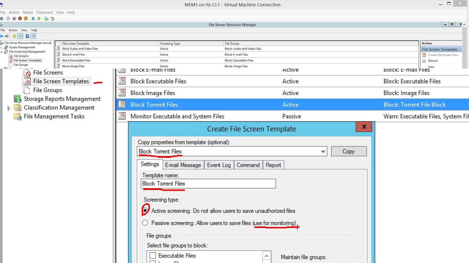 FISG Florida IT Server Group File Server Management using File