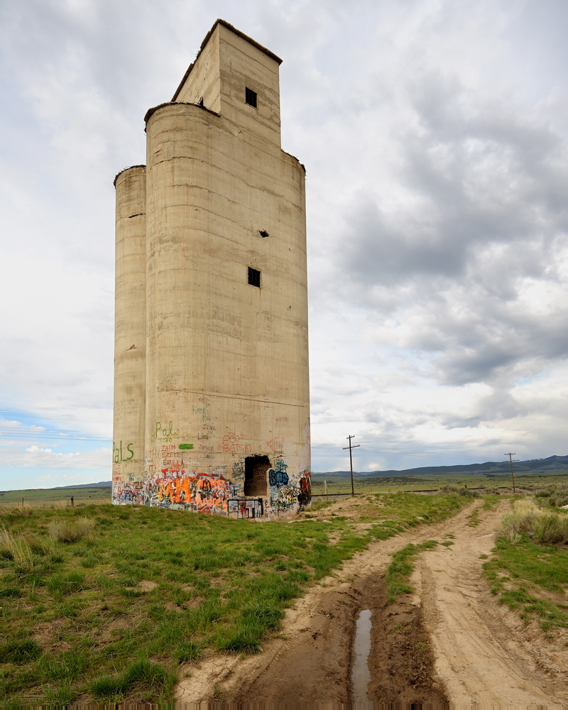 Photography of Lowell Harris Grain Elevator in Utah's Tintic Valley