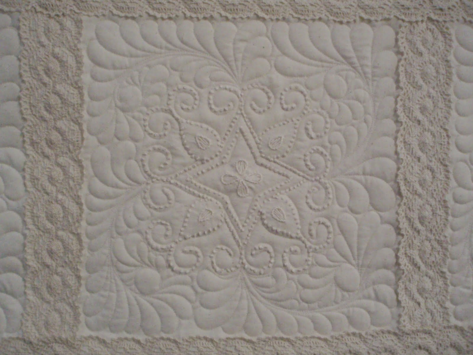 Purrfectly Quilted Velvet, RB&W and a Candlewick Quilt not all together