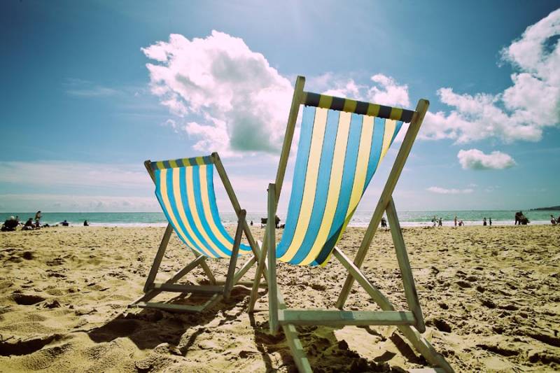 Sittin in the sand at the Beach - quintessential summer