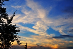 Abendhimmel mit Nebensonne... Abendhimmel mit Nebensonne...