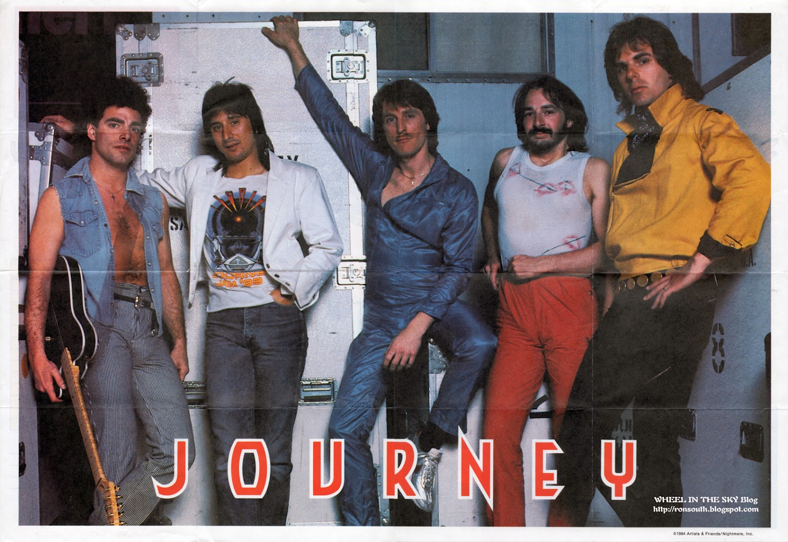 WHEEL IN THE SKY Cap'n Crunch Rock Poster Series Journey 1984