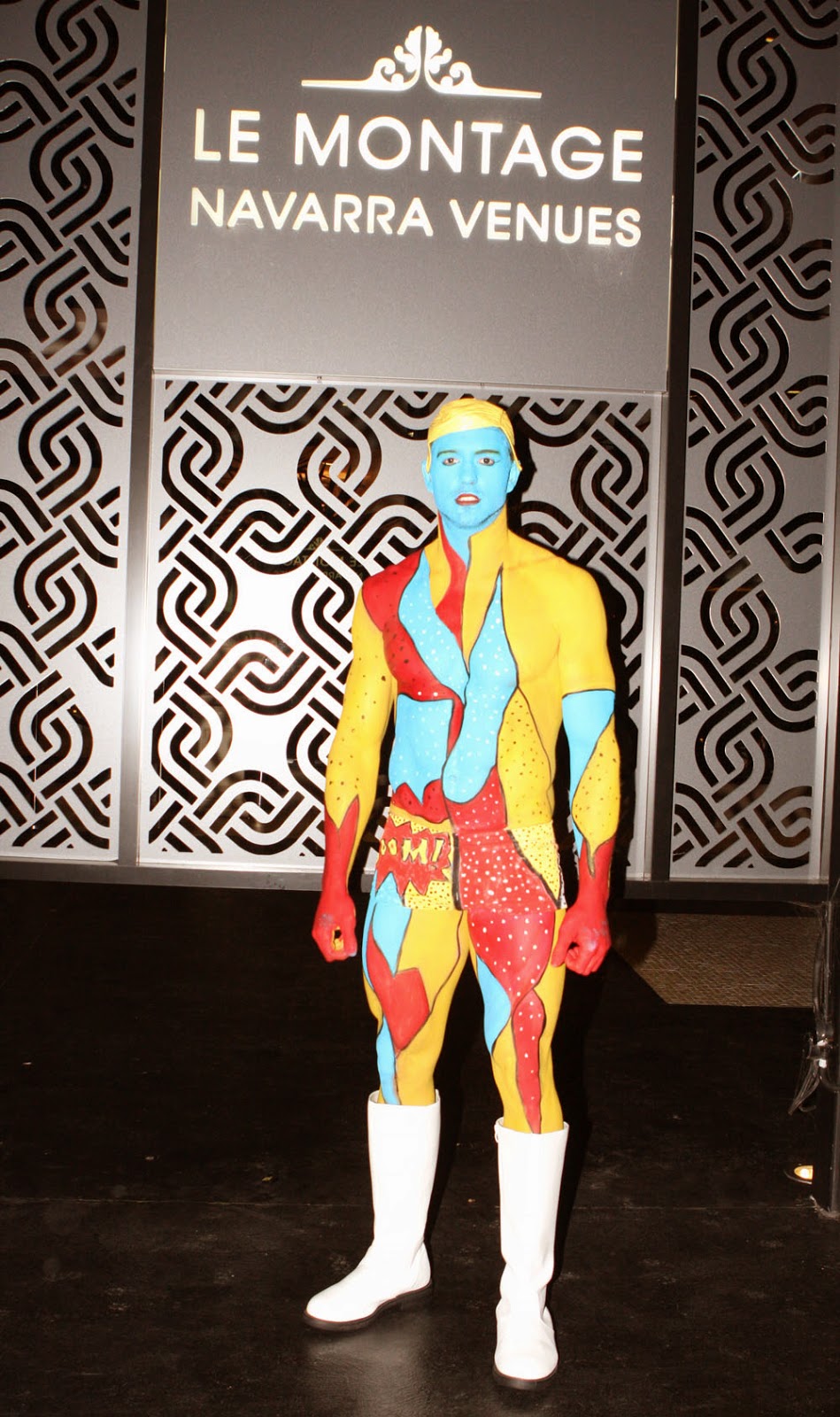 Human Statue Bodyart Pop Art Body Painting at Le Montage in Lilyfield