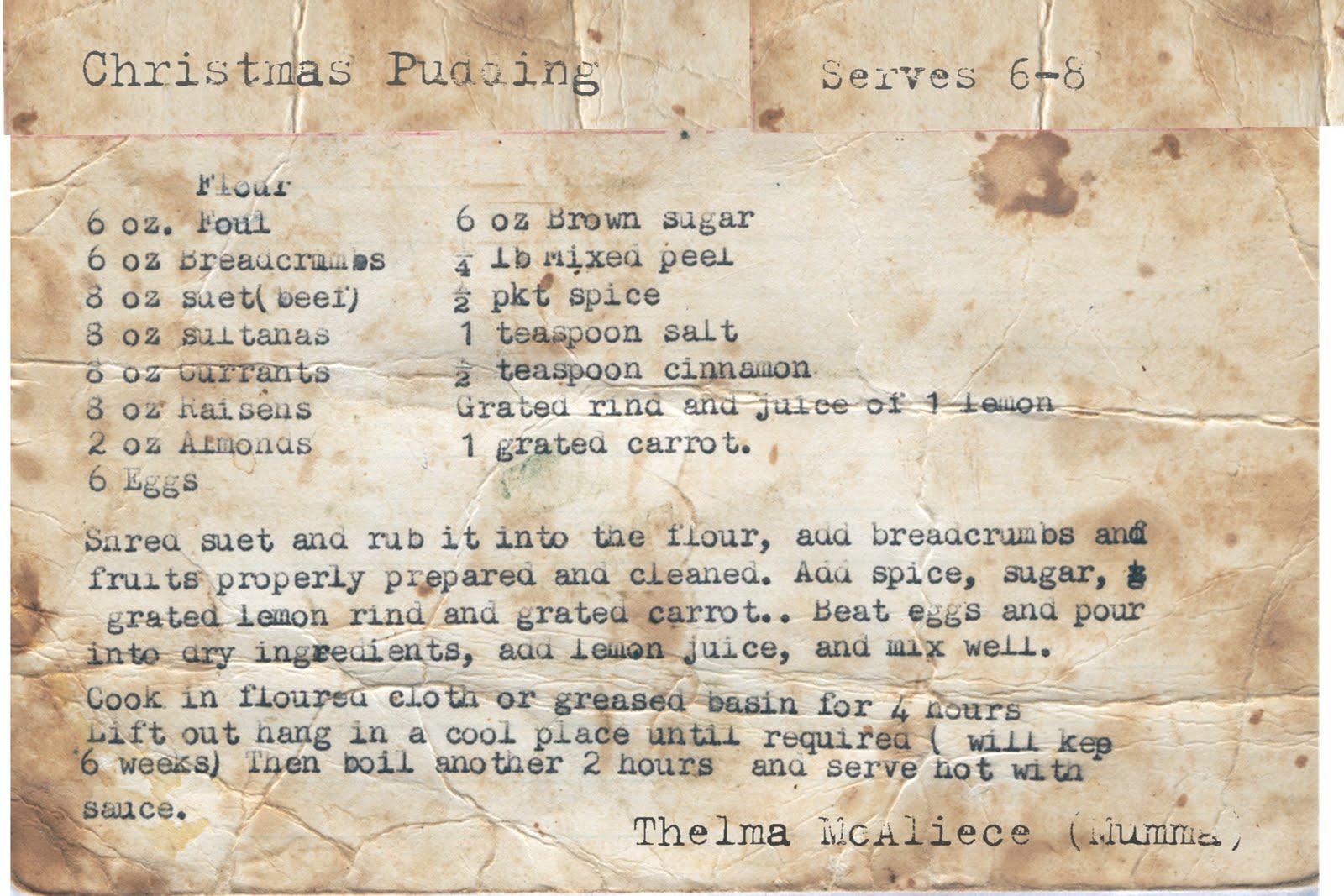 christmas cards with recipes