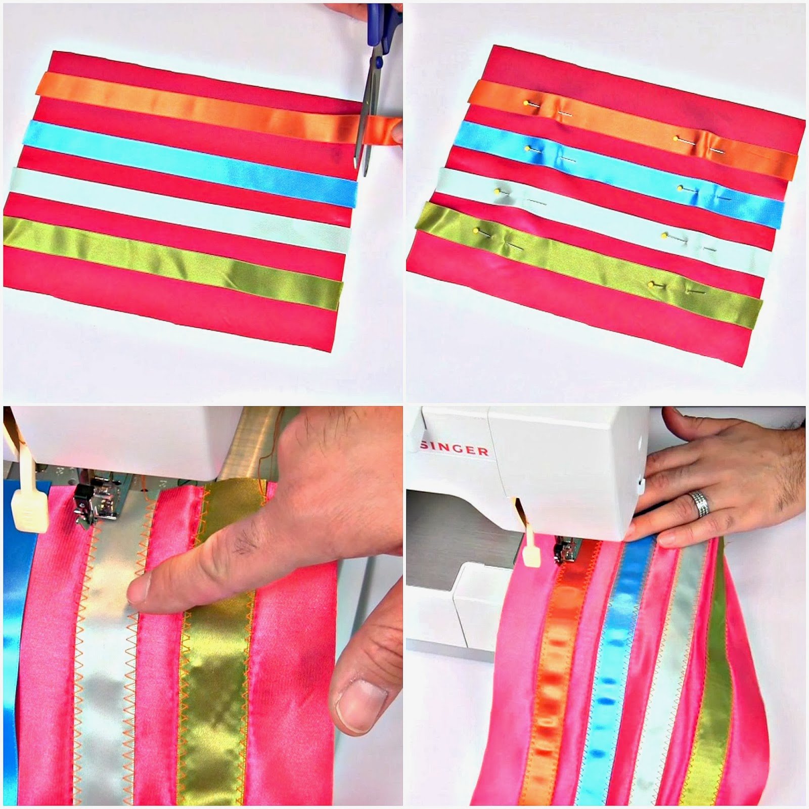 Mark Montano Fully Lined Ribbon Zipper Bag DIY