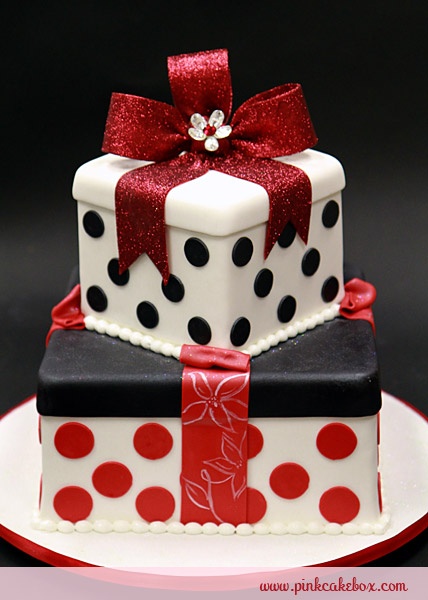 Amazing Red, Black And White Wedding Cakes [27 Pic] ~ Awesome Pictures
